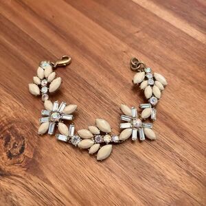 J.Crew | Iridescent Crystal Bracelet | 7” Adjustable